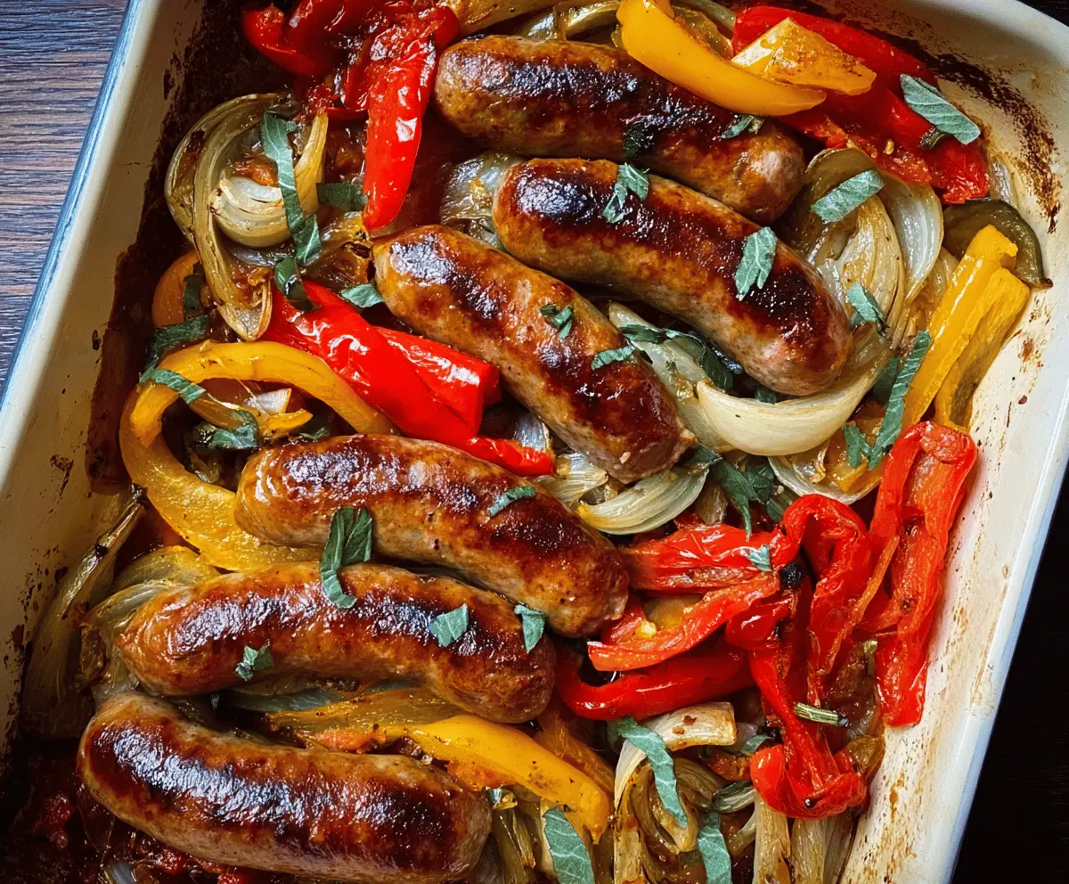Easy Roasted Sausage and Peppers Recipe