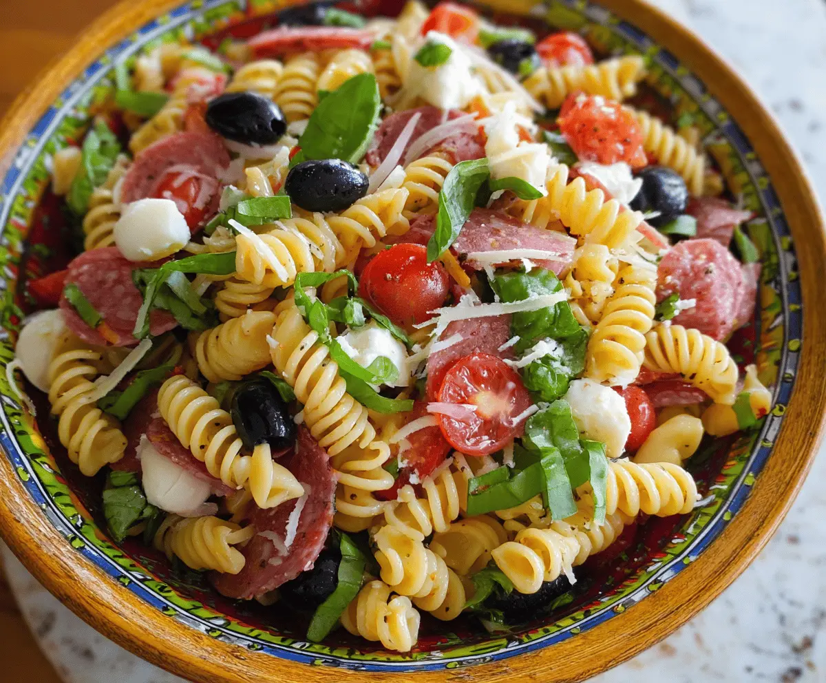 Easy Italian Pasta Salad Recipe for Summer