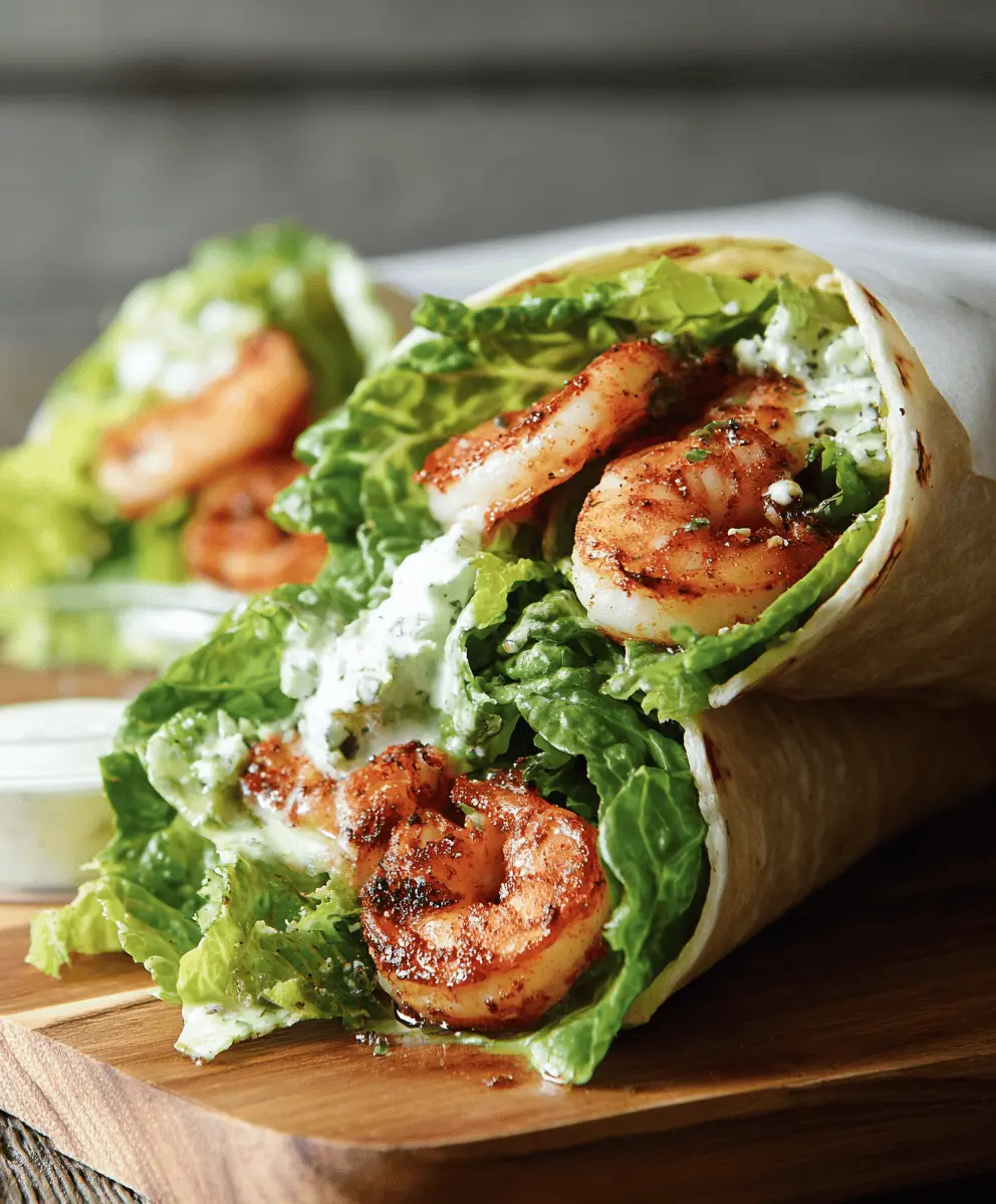 Easy Grilled Shrimp Caesar Wraps Recipe