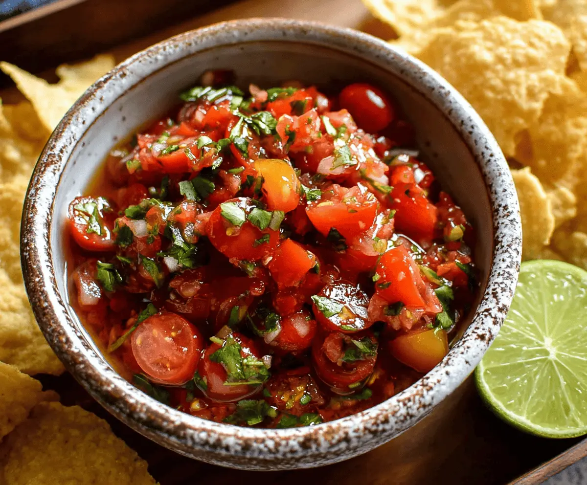 Fresh and Zesty Cherry Tomato Salsa Recipe