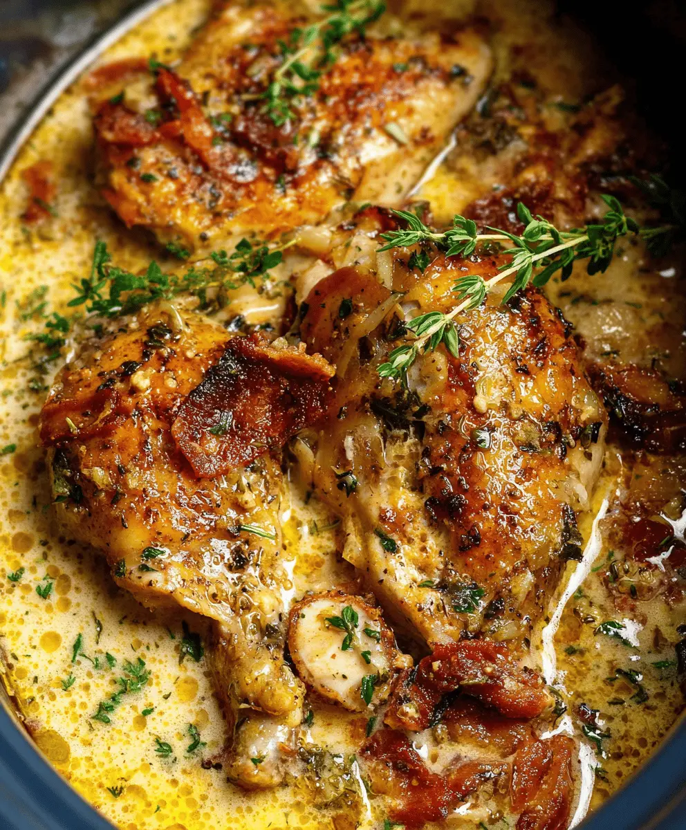 Keto Crockpot Marry Me Chicken for Holidays