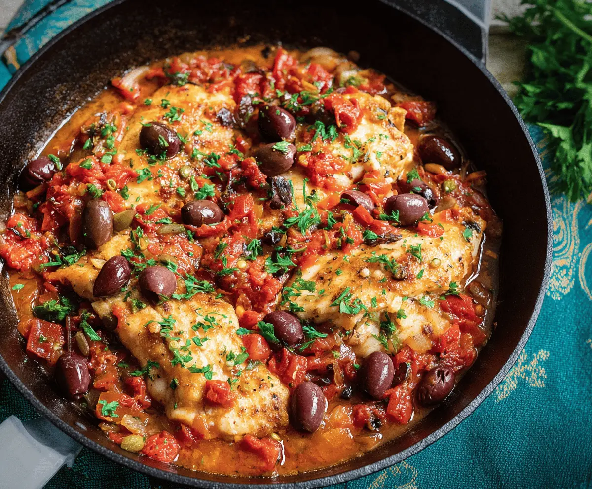 Savory Fish Puttanesca Recipe With Bold Mediterranean Flavors