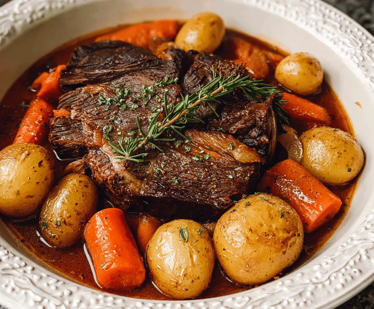 Savory Classic Pot Roast Recipe Easy and Tender