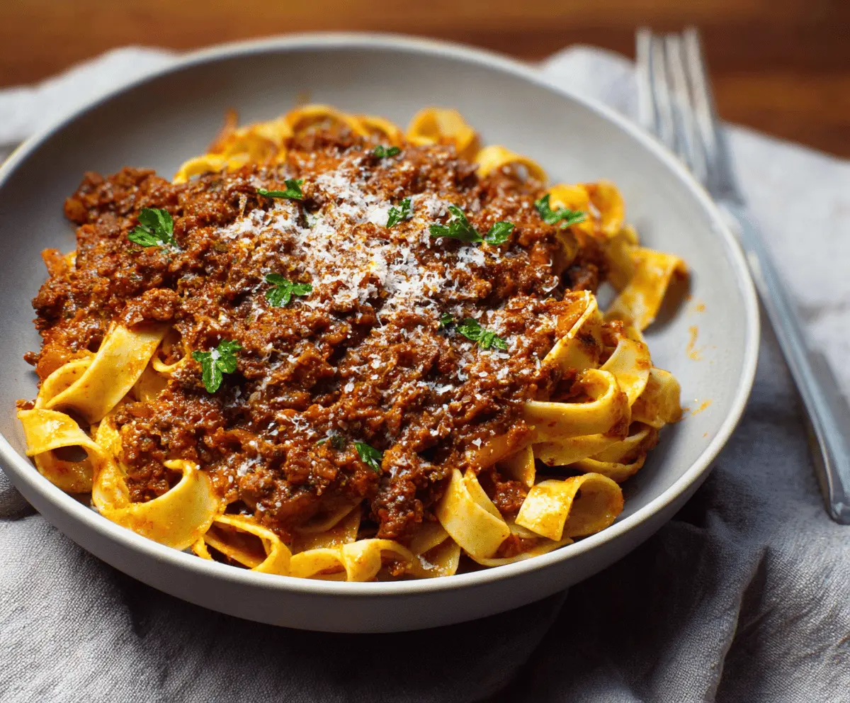 Easy Slow Cooked Bolognese Recipe