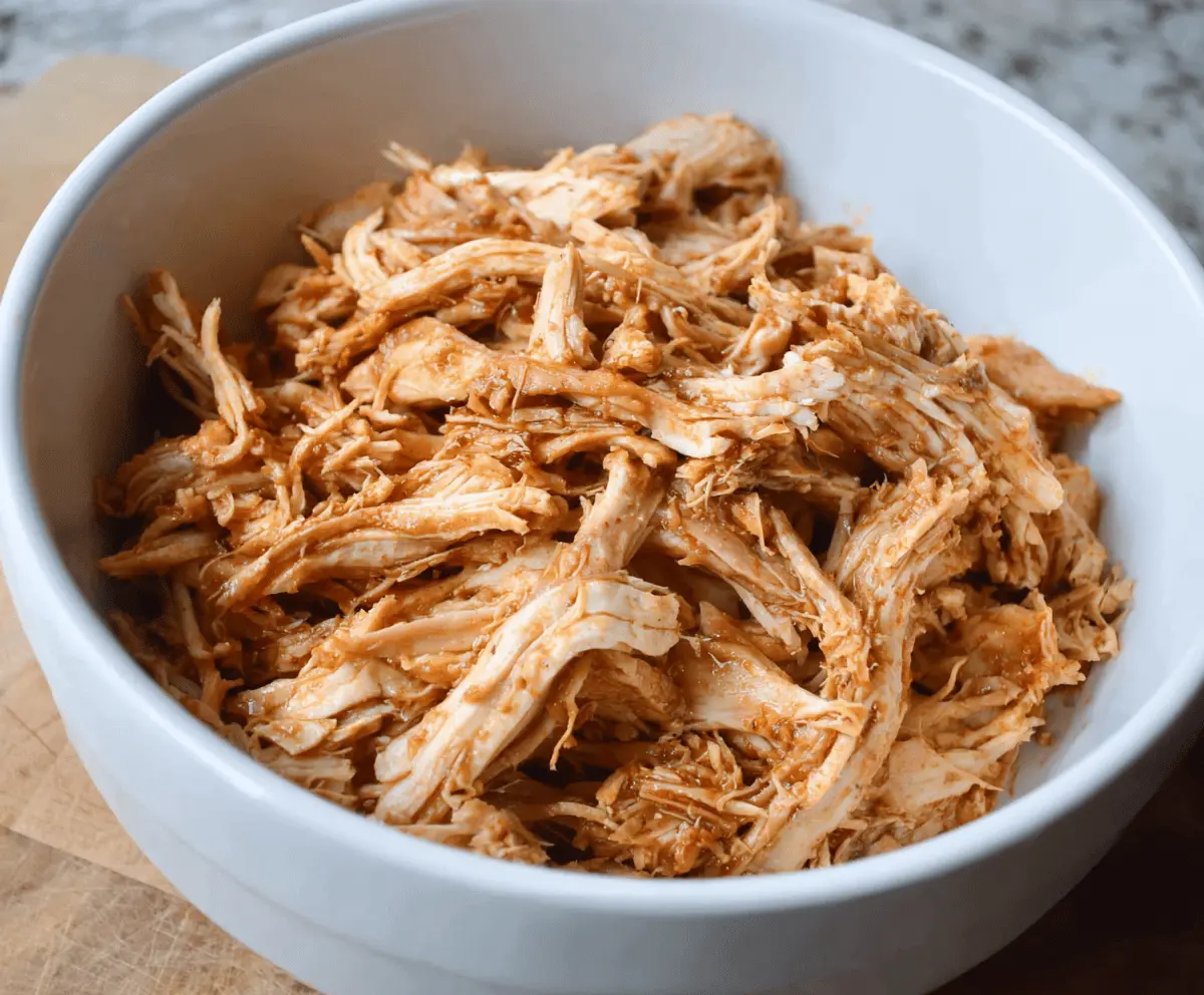 Easy Crockpot Shredded Chicken Recipe
