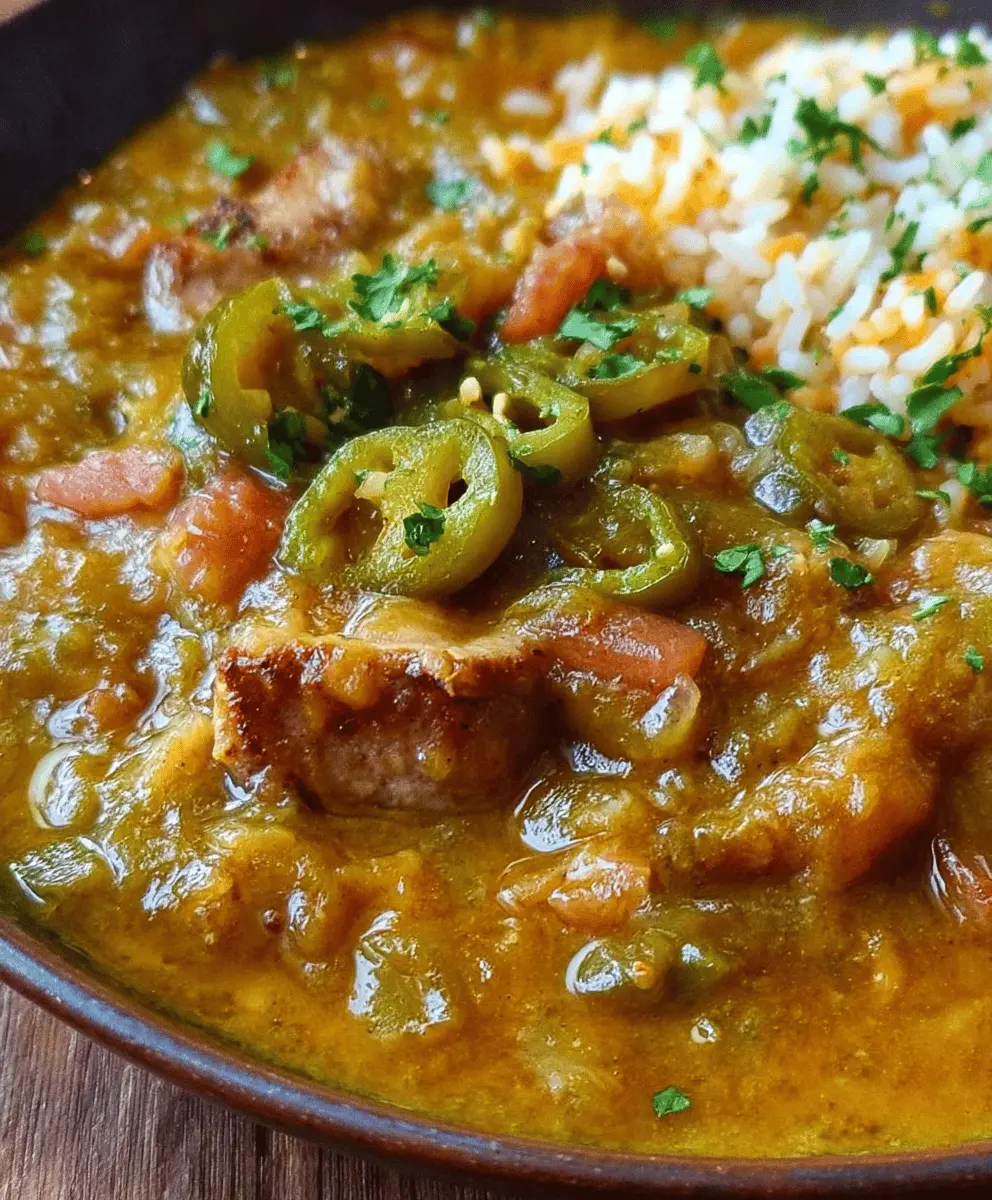Grandma’s Hearty Chili Verde with Spanish Rice