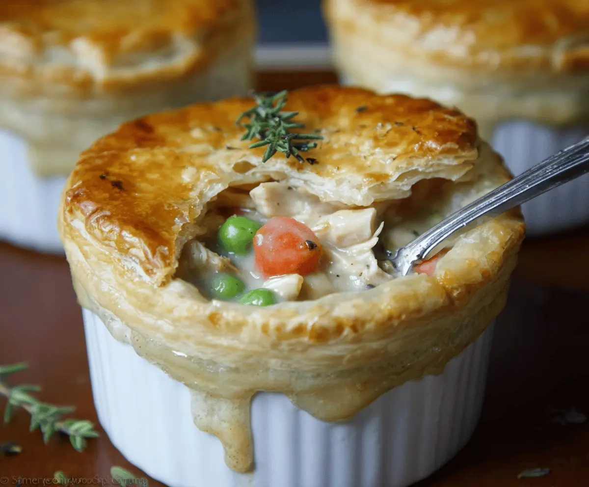 Easy Individual Chicken Pot Pies Recipe