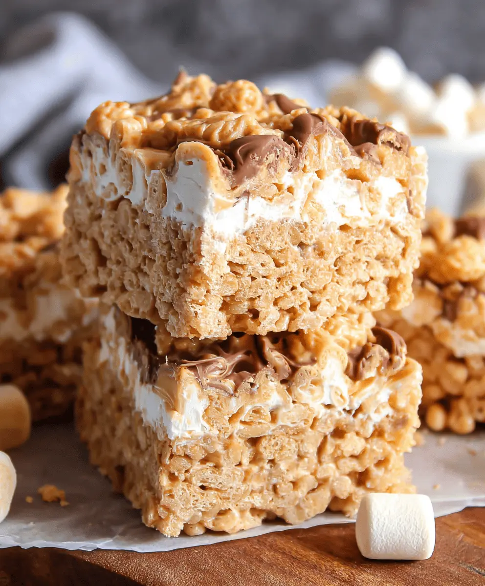 Fluffernutter Rice Krispie Treats Recipe