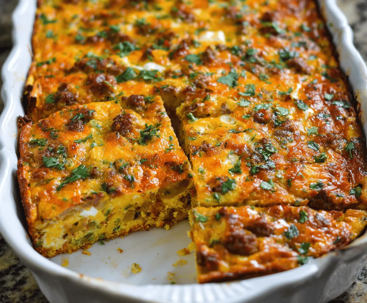 Chorizo & Potato Egg Casserole