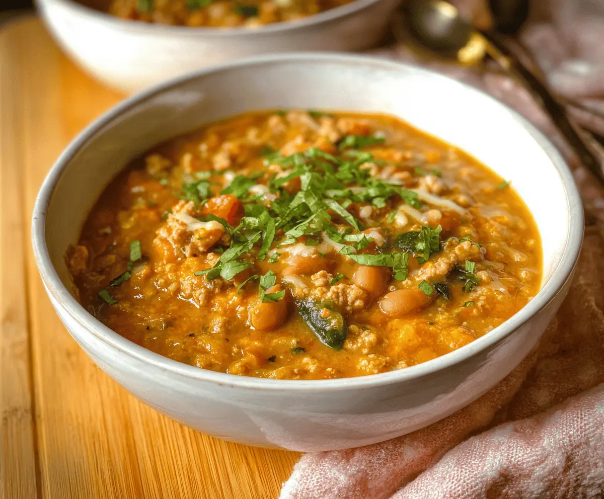 Creamy Turkey Pumpkin Chili