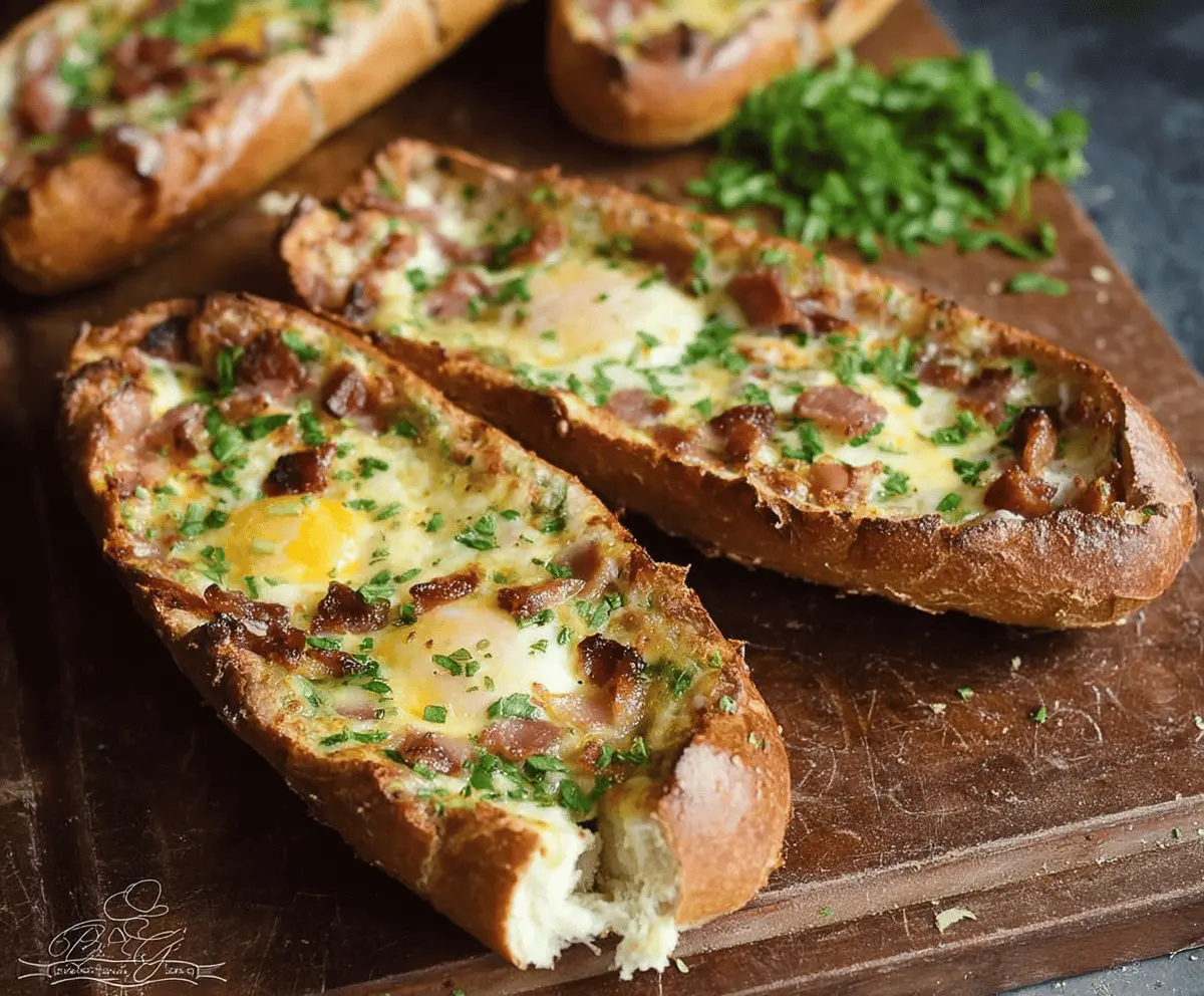 Easy Baked Egg Boats