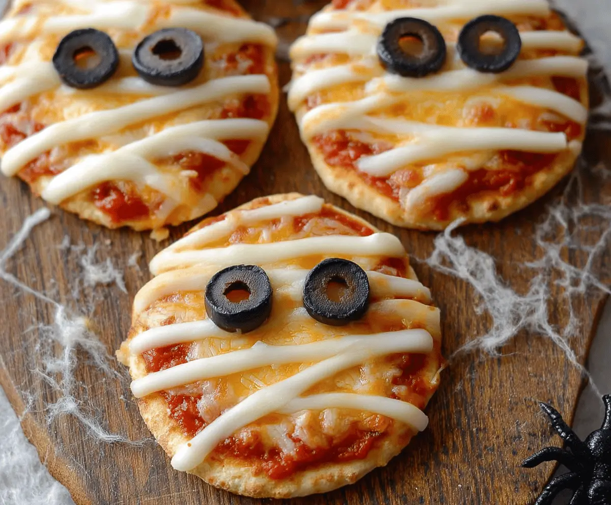 Halloween Mummy Pizzas