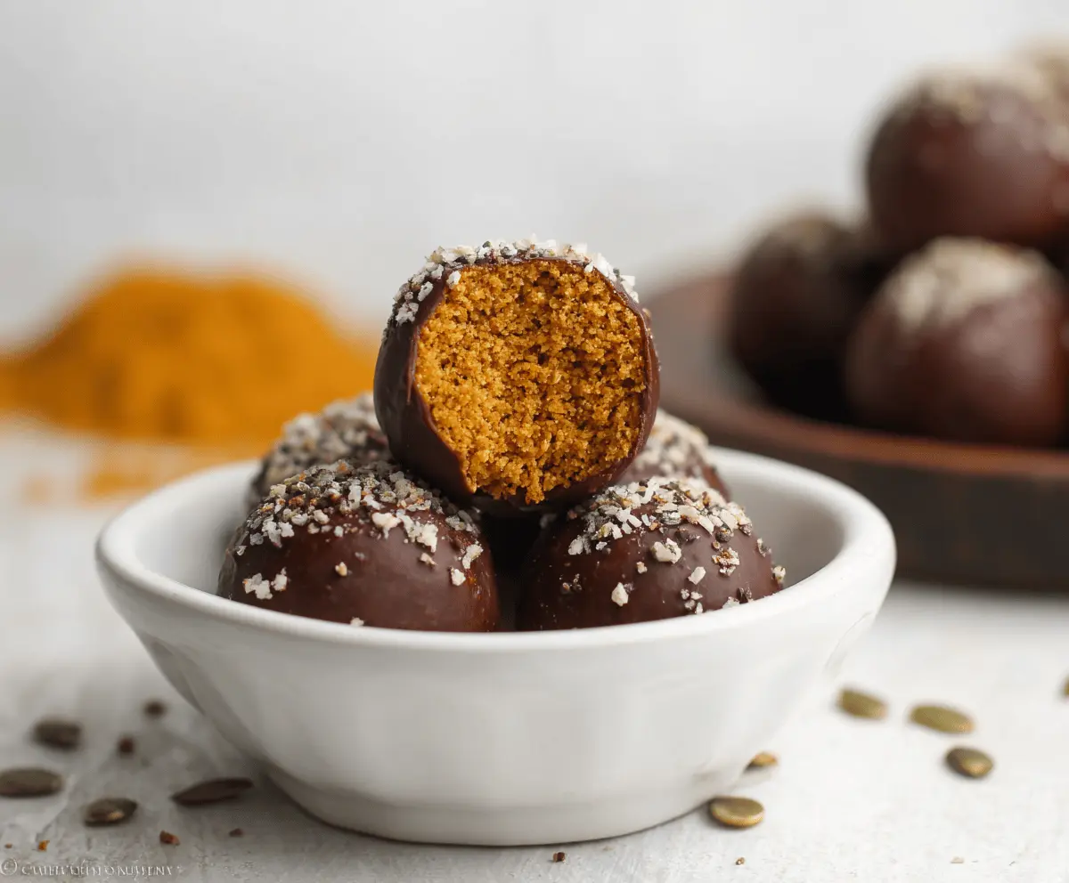 Healthy Pumpkin Truffles