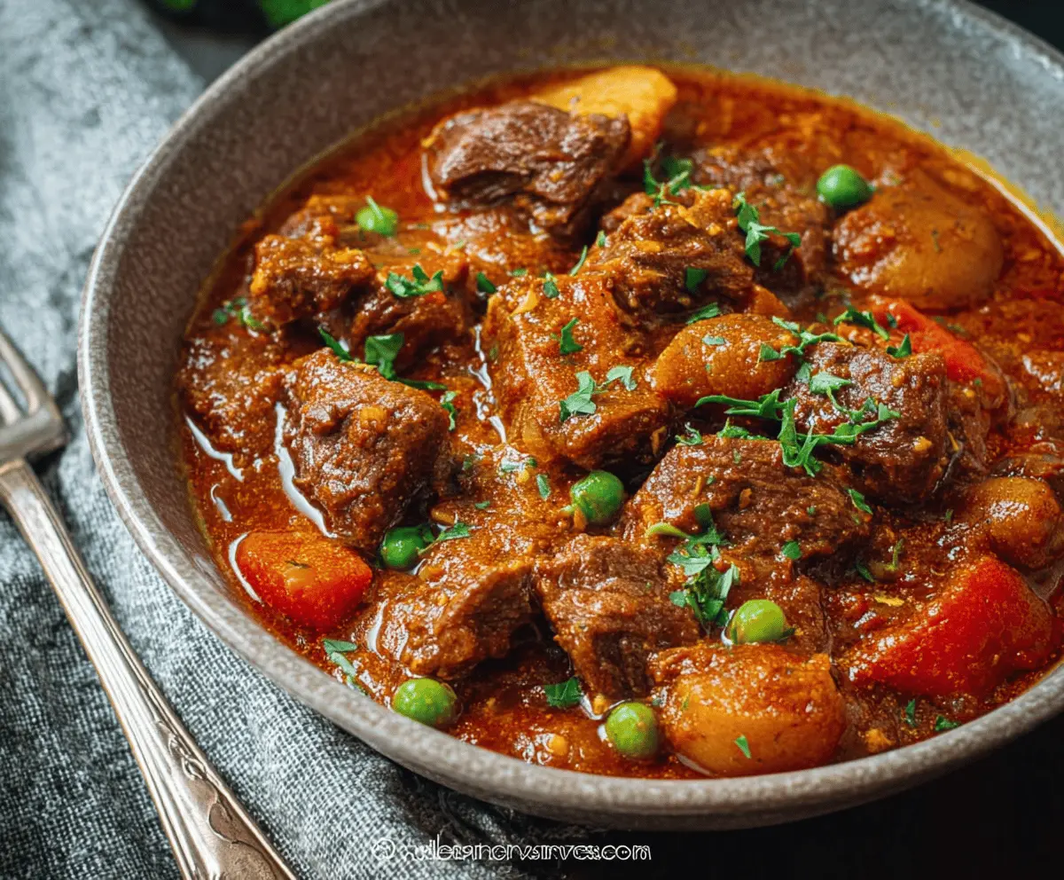 Instant Pot Curry Beef Stew