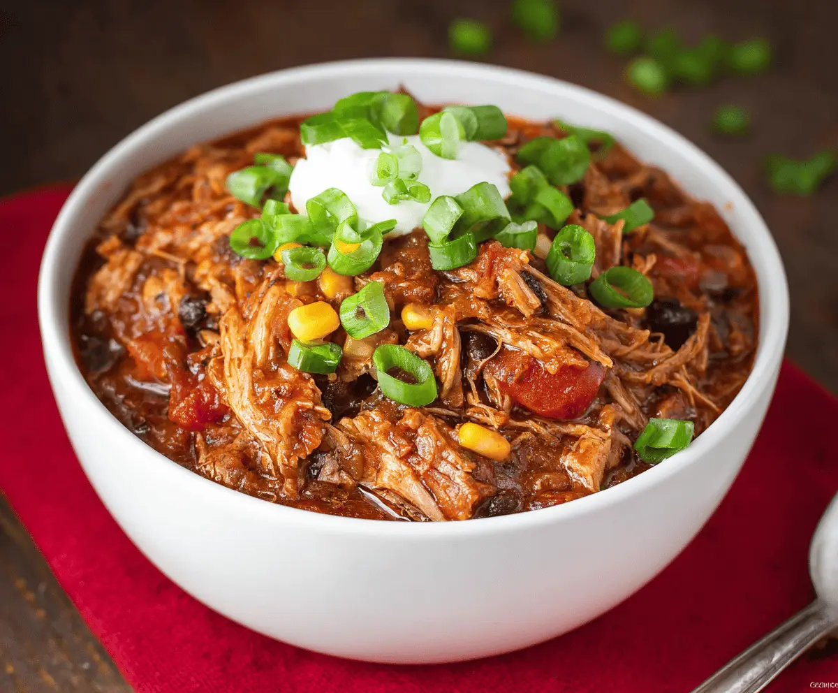 Seriously Good Pork Roast Chili