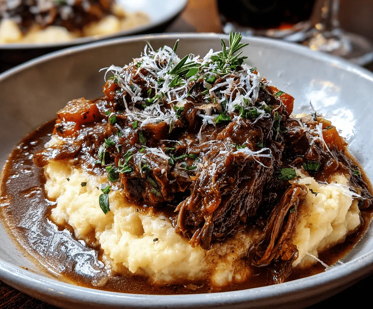 Short Rib Ragu with Parmesan Mashed Potatoes