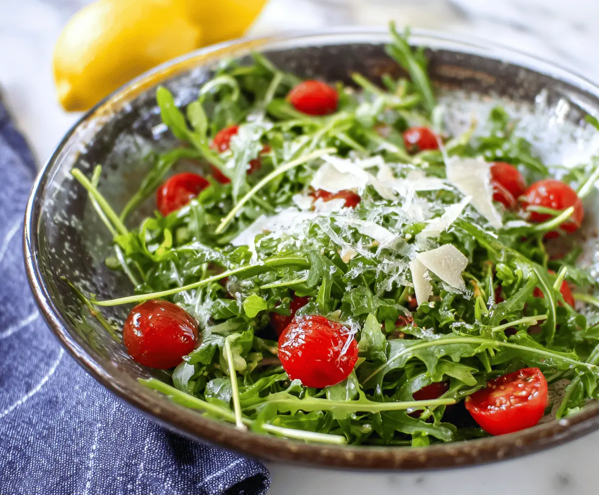 Arugula Salad with Lemon Vinaigrette
