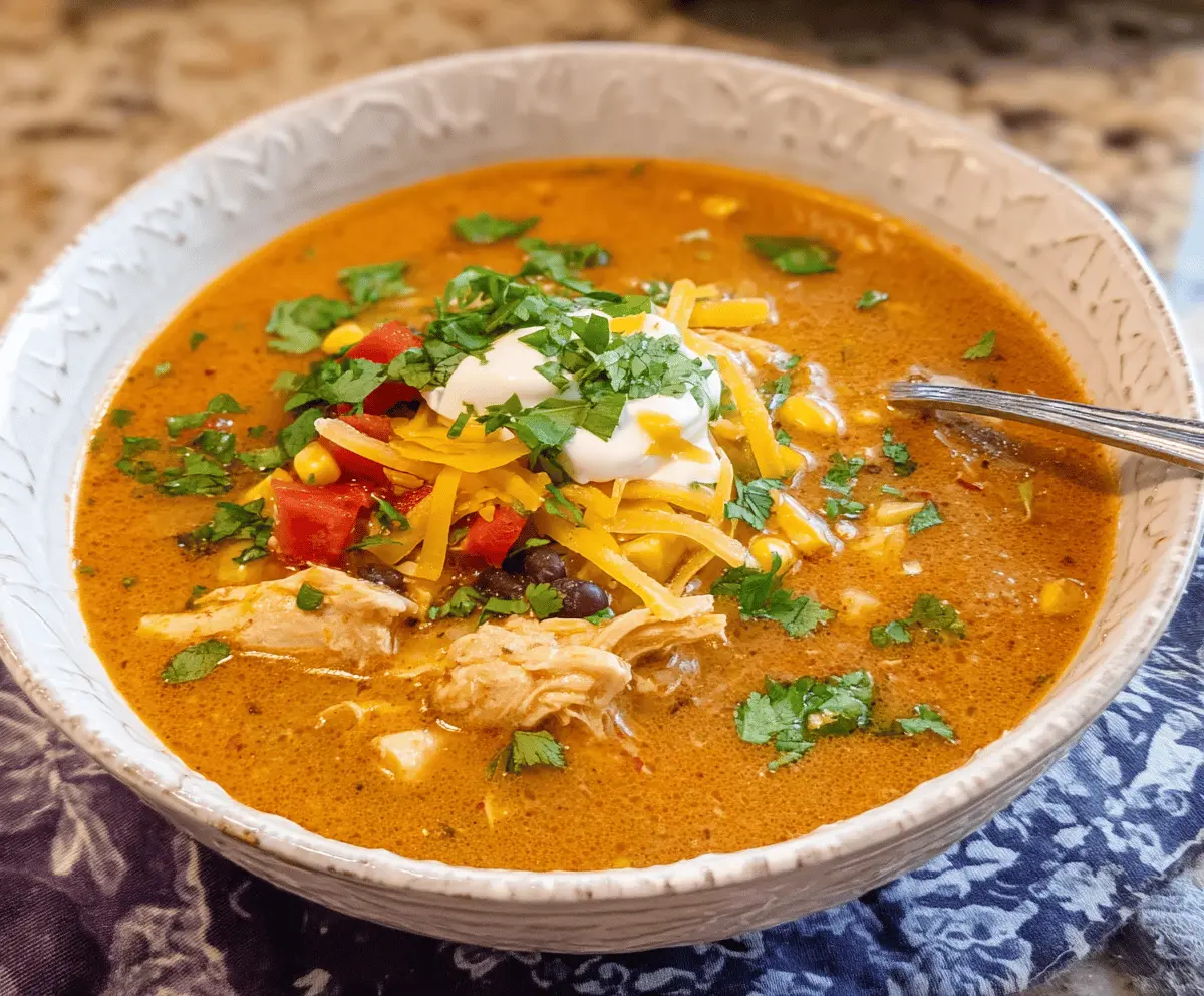 Chicken Enchilada Soup Recipe