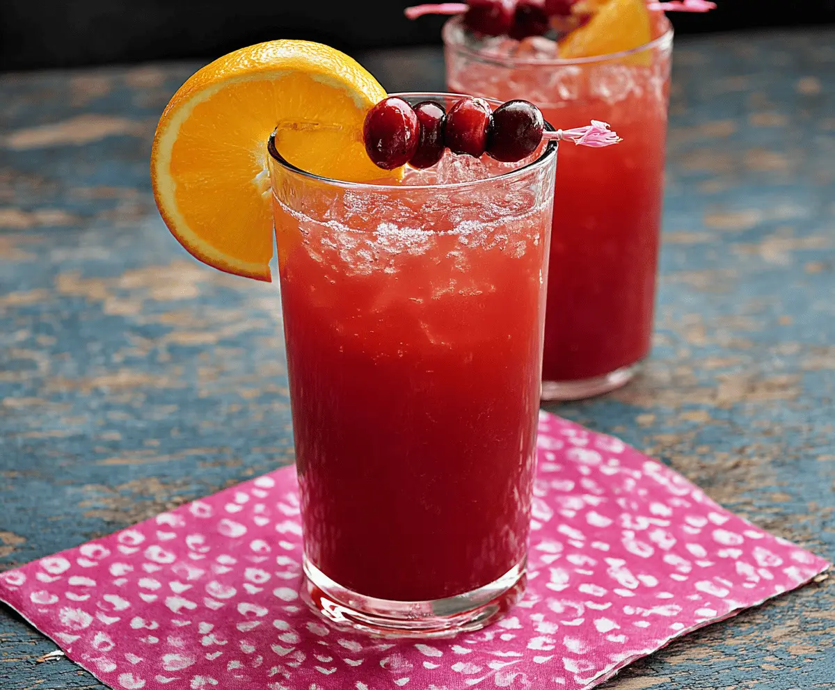 Cranberry and Orange Juice