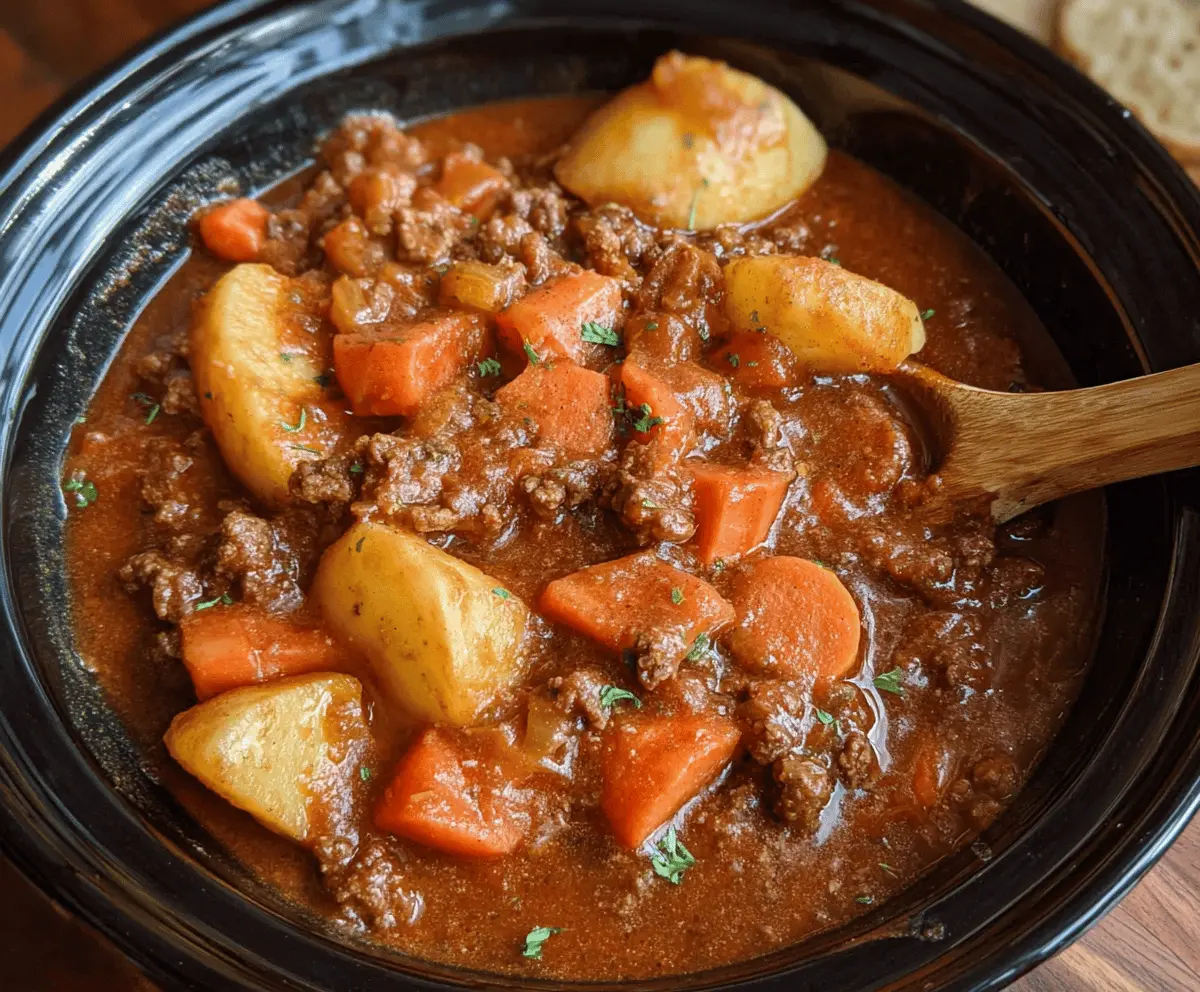 Crock Pot Poor Mans Stew