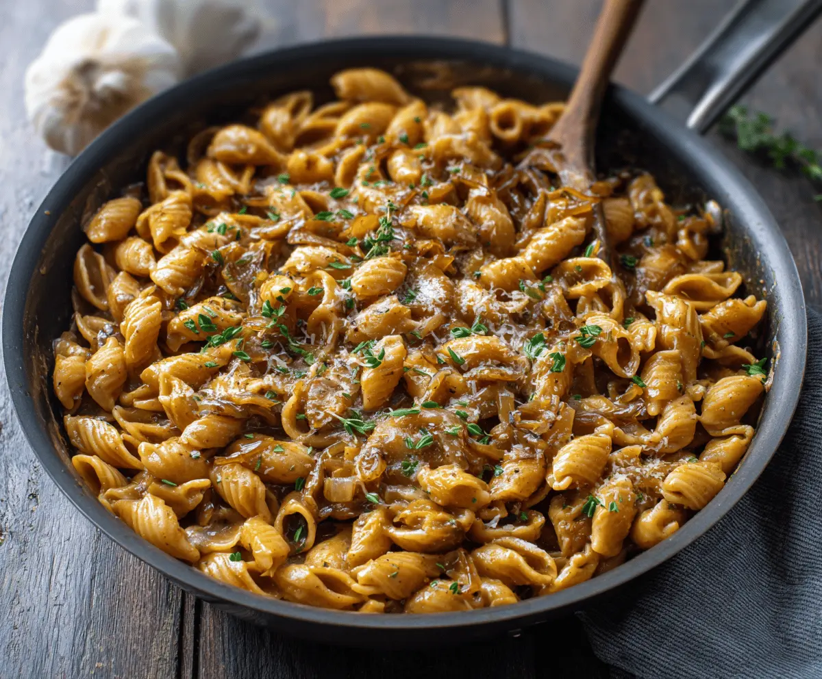 One Pot French Onion Pasta