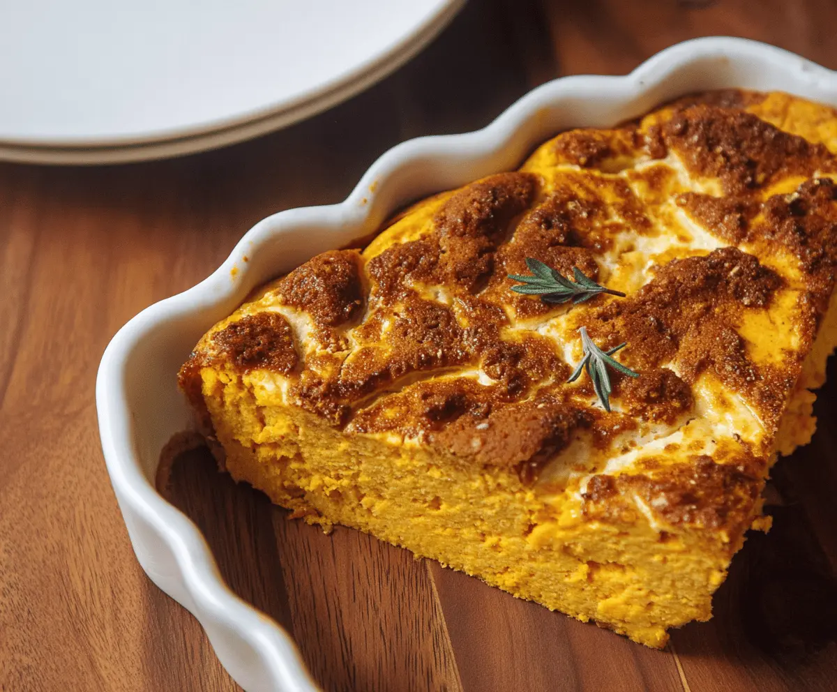 The Best High Protein Cottage Cheese Pumpkin Bake