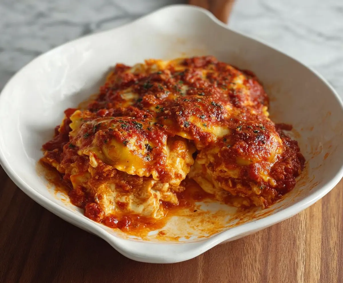 3 Ingredient Ravioli Bake (A.K.A. Lazy Lasagna)