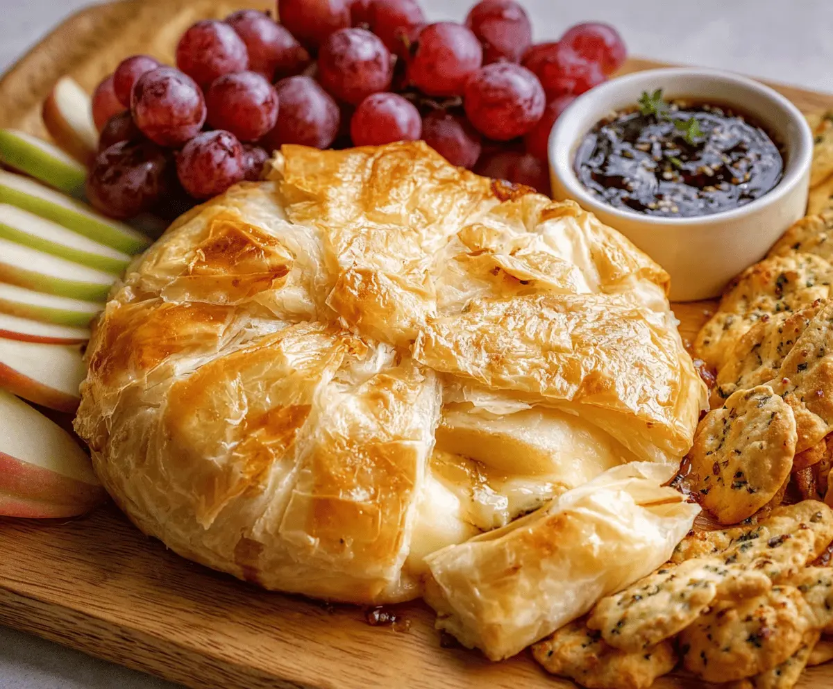 Baked Brie in Puff Pastry