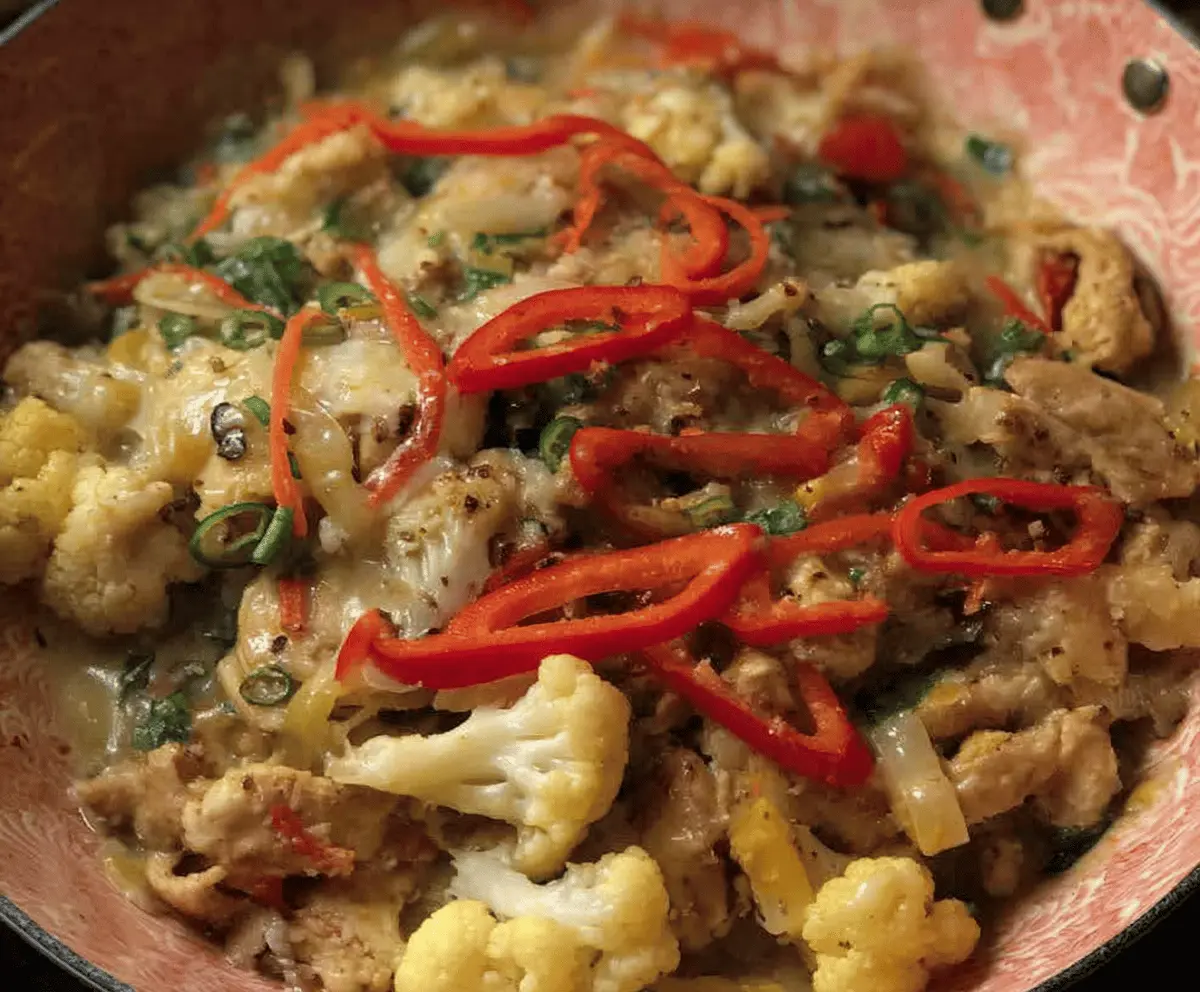 Chicken and Cauliflower Stir-Fry