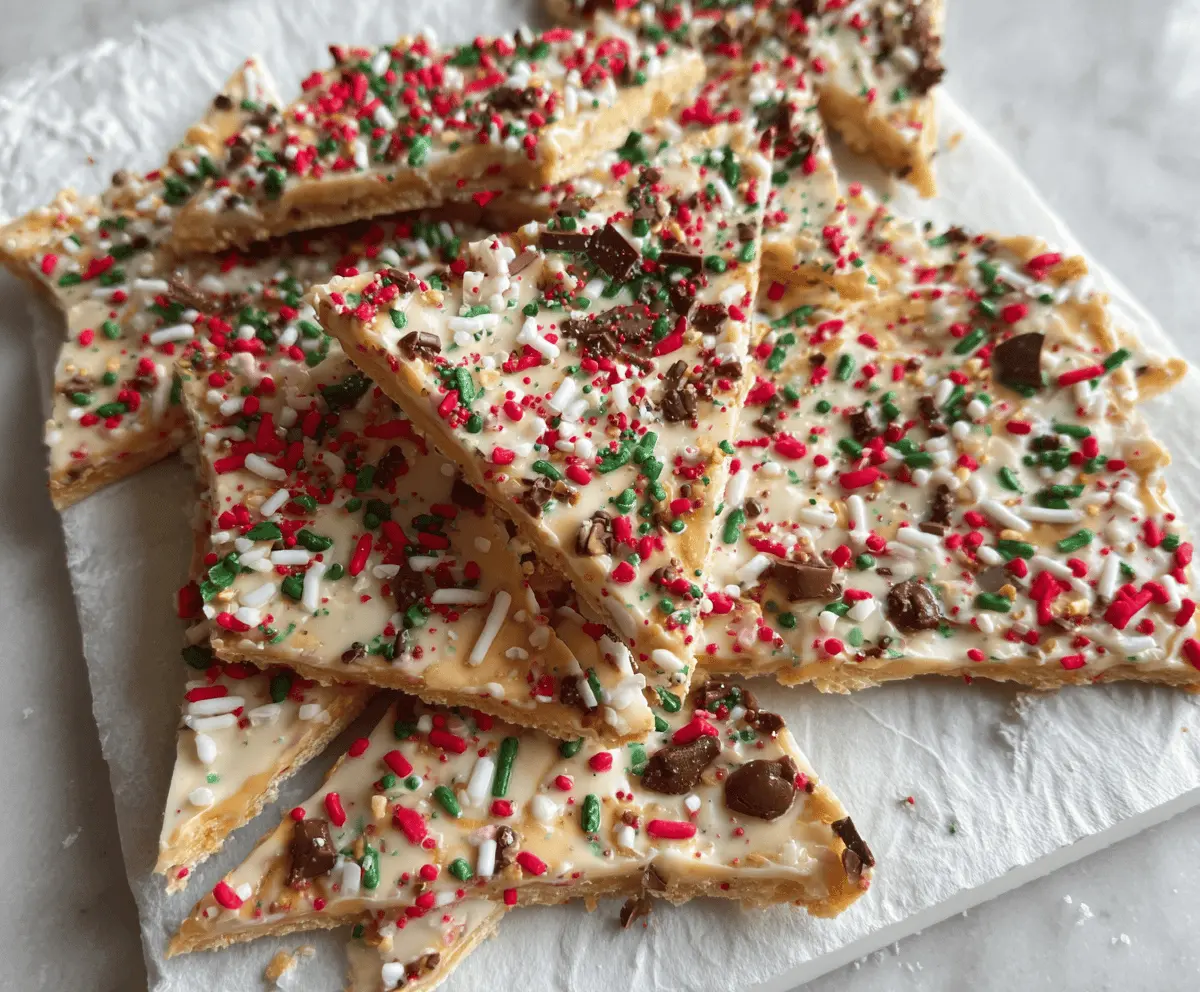 Crispy Protein Christmas Bark