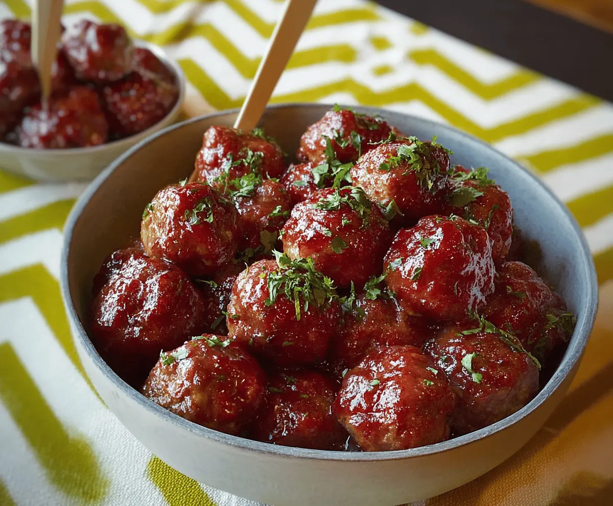Crock Pot Party Meatballs