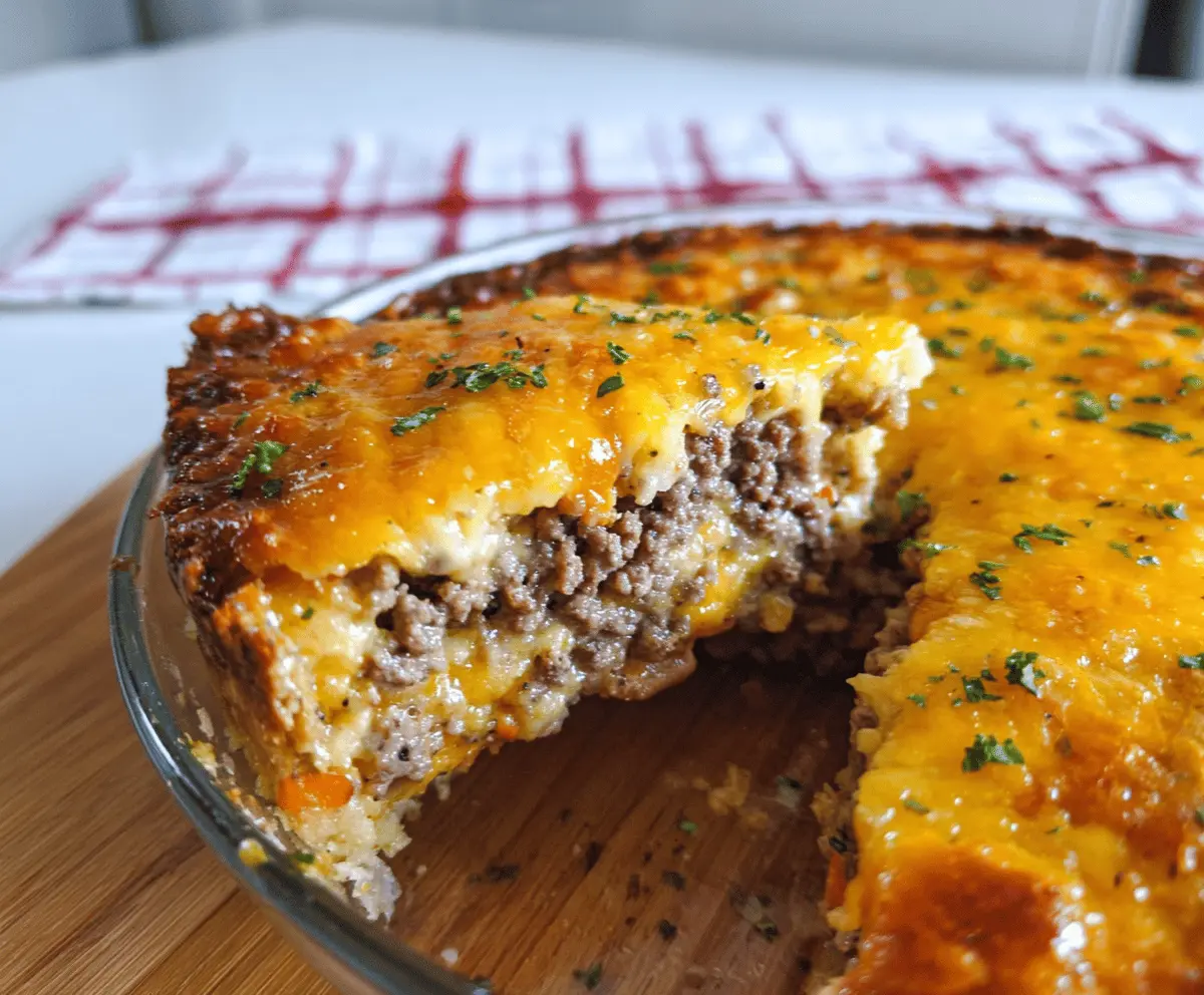 Easy Cheeseburger Pie Recipe
