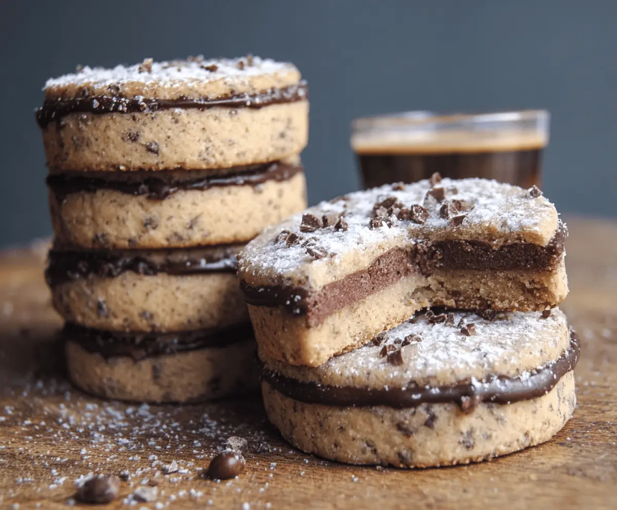 Espresso Chocolate Shortbread Cookies