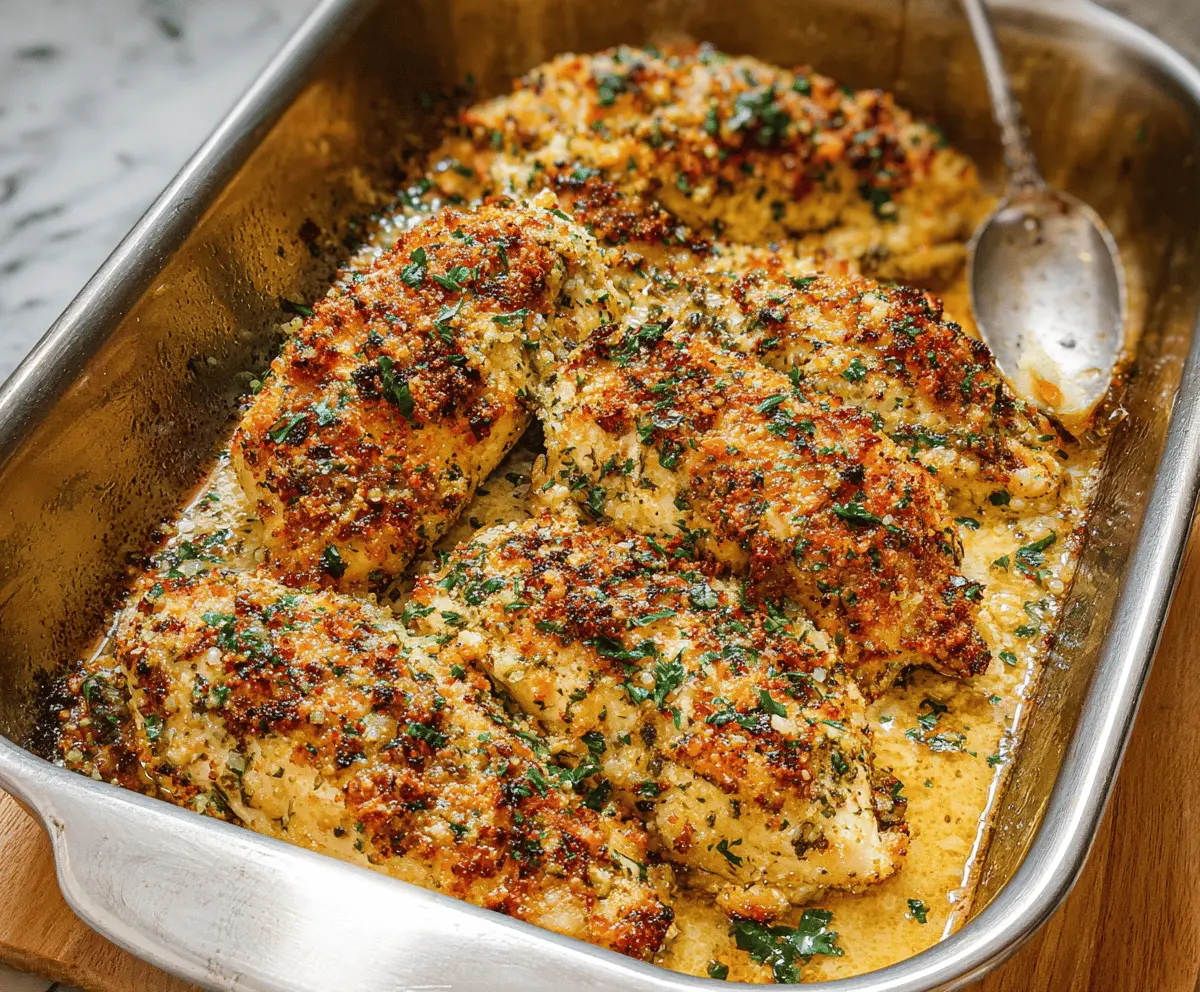 Garlic Parmesan Chicken Bake
