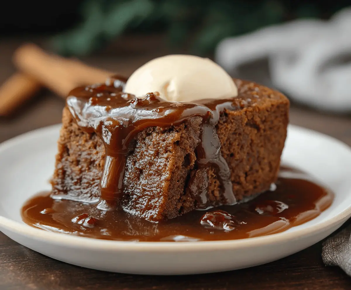 Gingerbread Pudding Cake