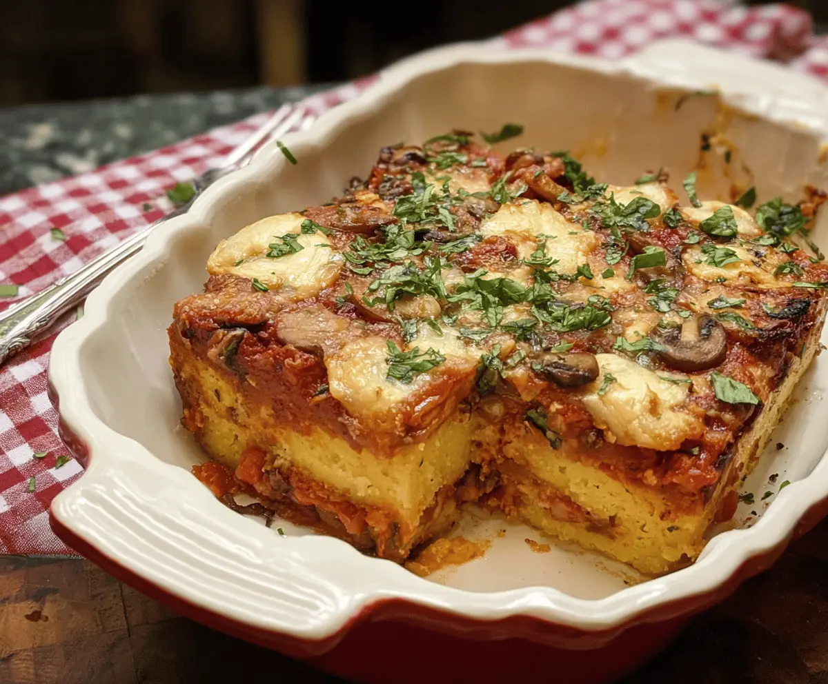 Italian Polenta Casserole