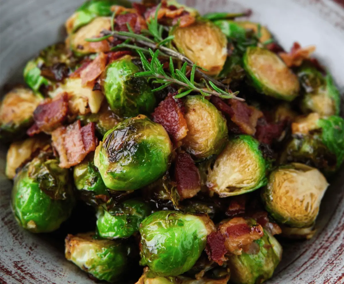 Maple Bacon Brussel Sprouts