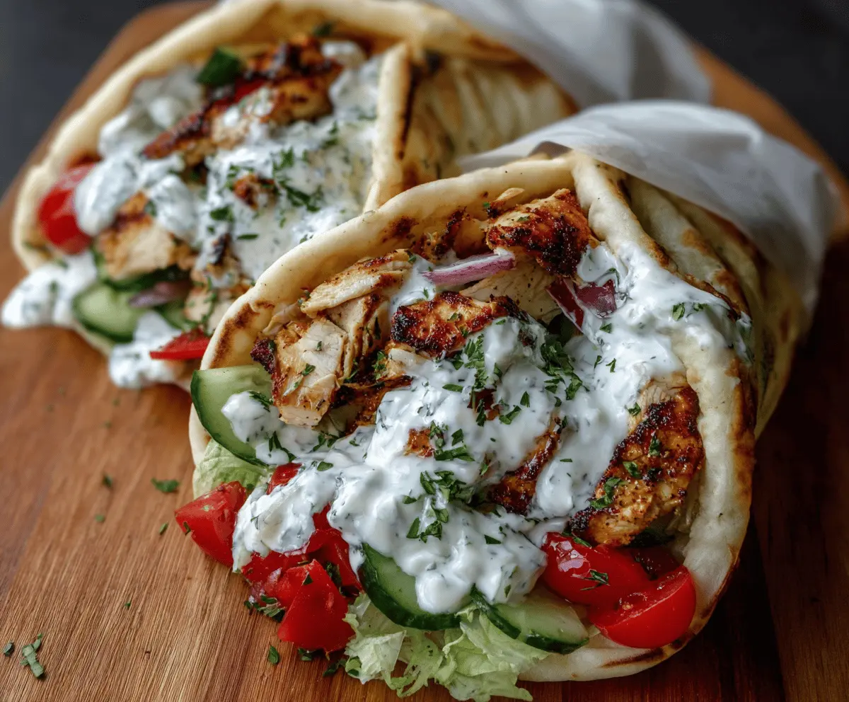 Mediterranean Chicken Gyros