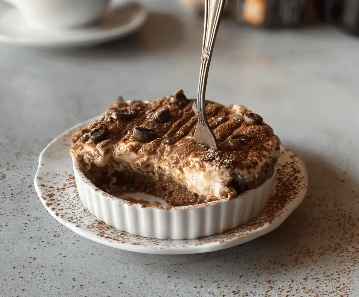 Mocha Tiramisu Baked Oats