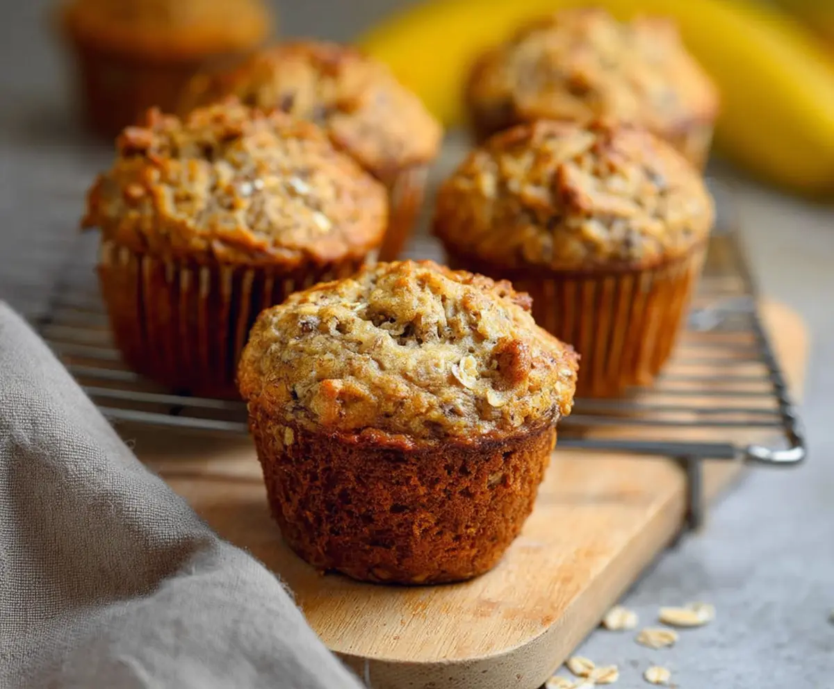 No-Fuss Banana Oat Muffins