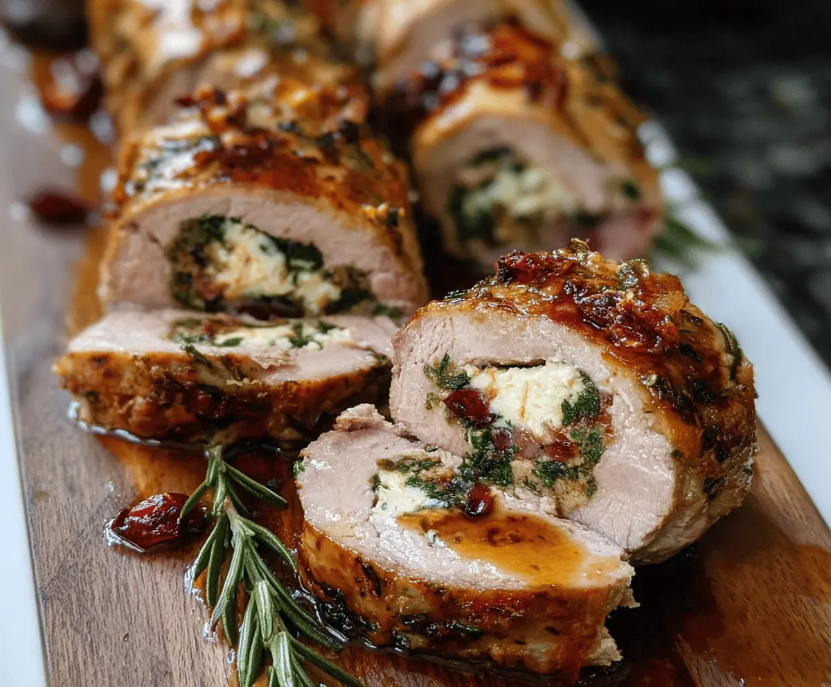 Stuffed Pork Tenderloin (Best Holiday