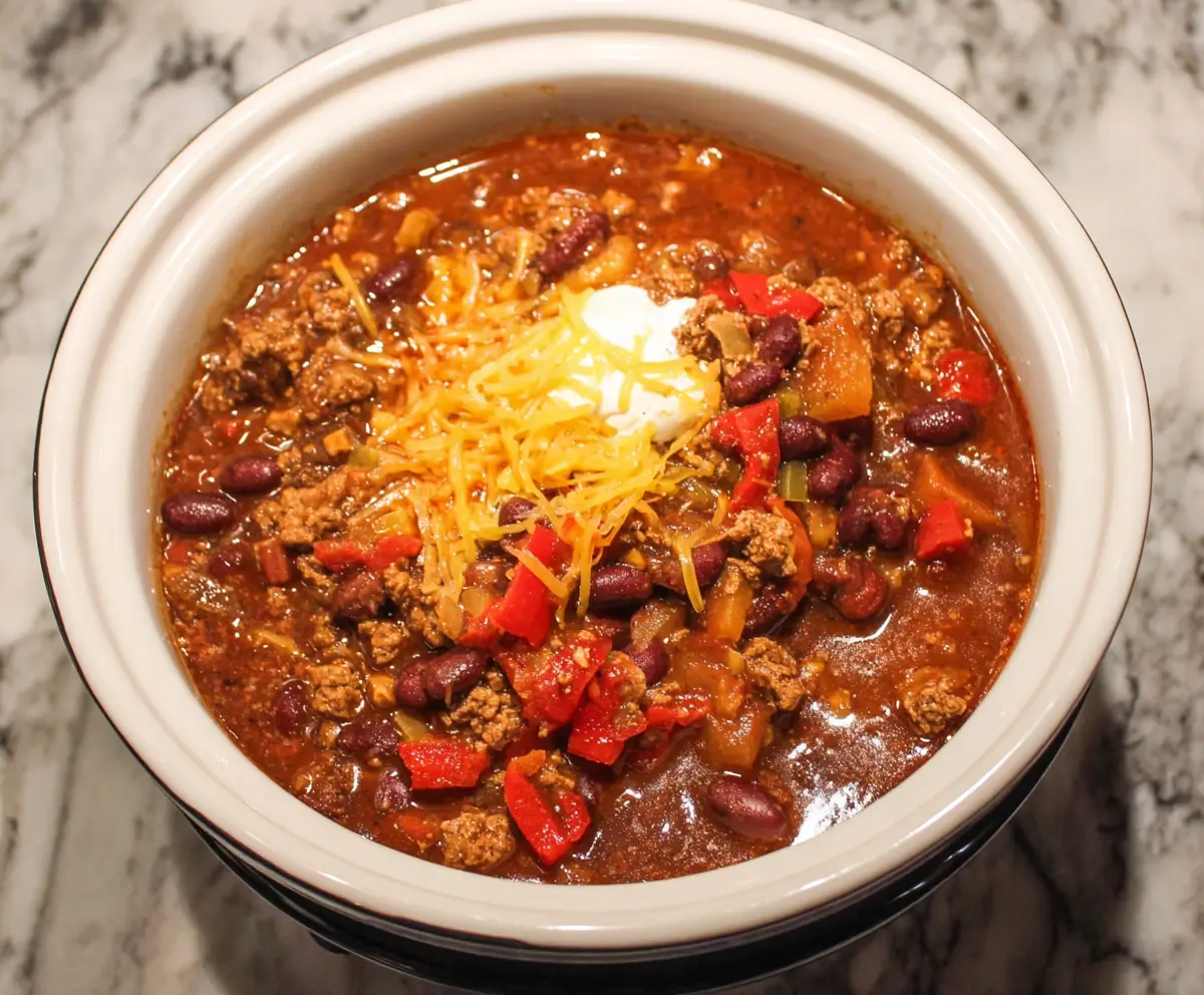 Crockpot Root Beer Chili