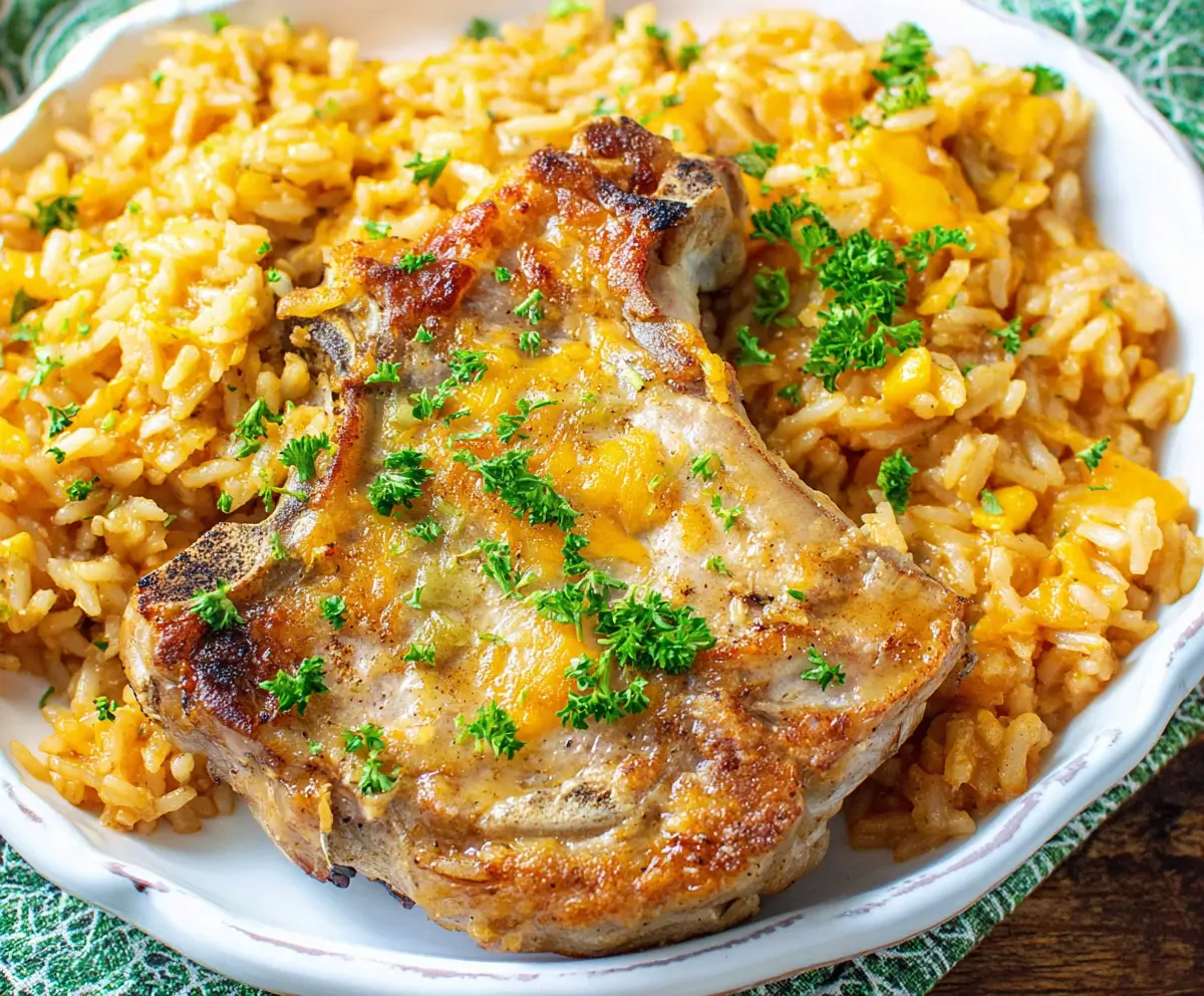Delicious Pork Chops & Rice Casserole