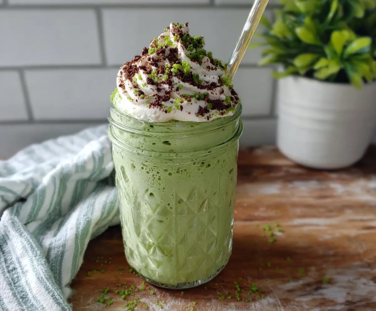 High Protein Shamrock Shake