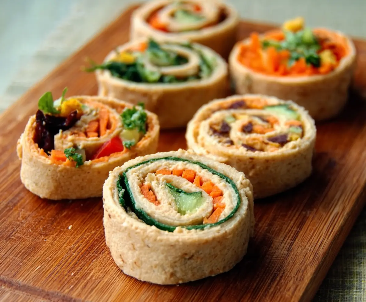 Hummus Veggie Pinwheels