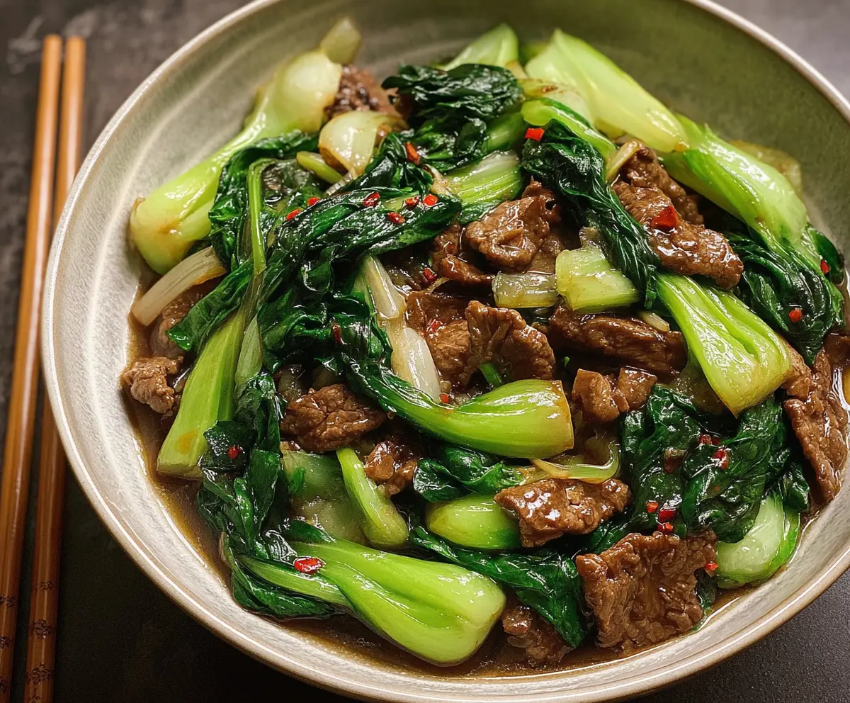 The Best Bok Choy Stir-Fried Beef Dish
