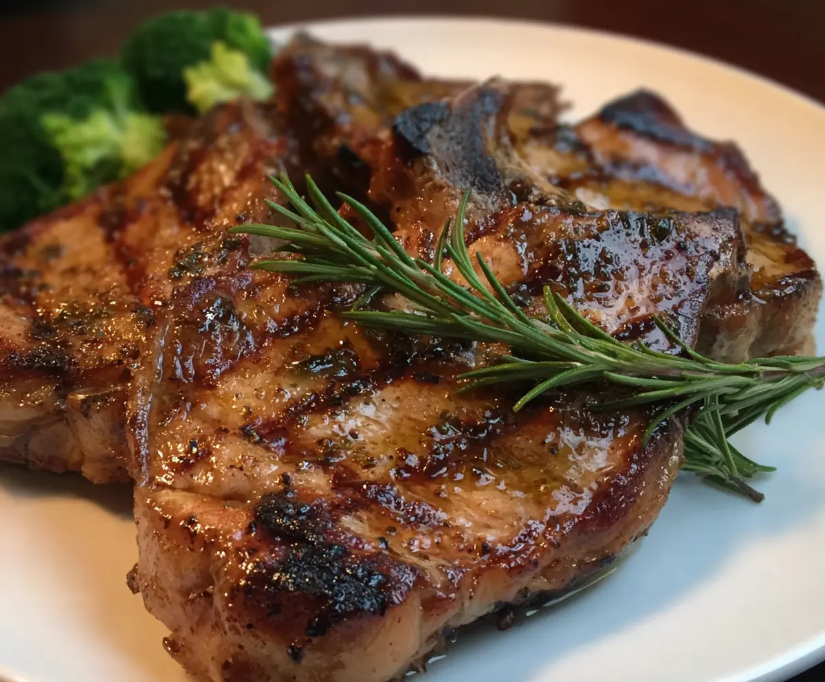 Grilled Rosemary Pork Chops