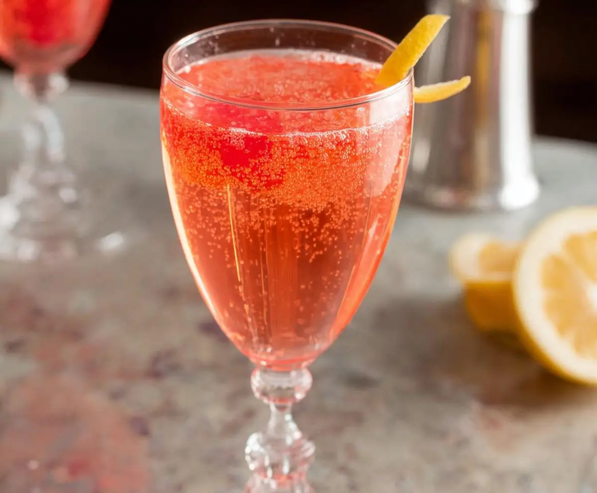 Pink Champagne Cocktail
