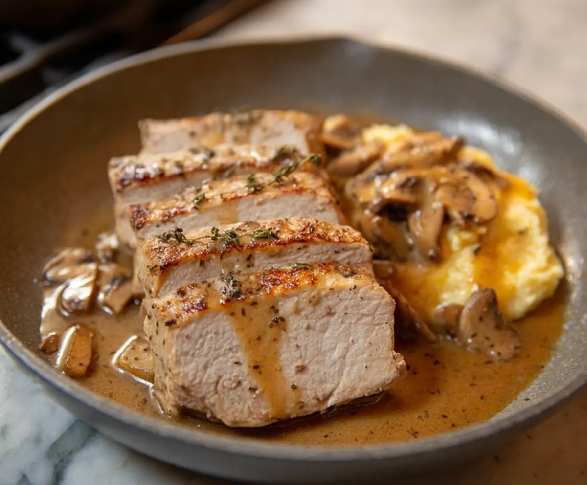 Skillet Pork Chops with Pan Gravy