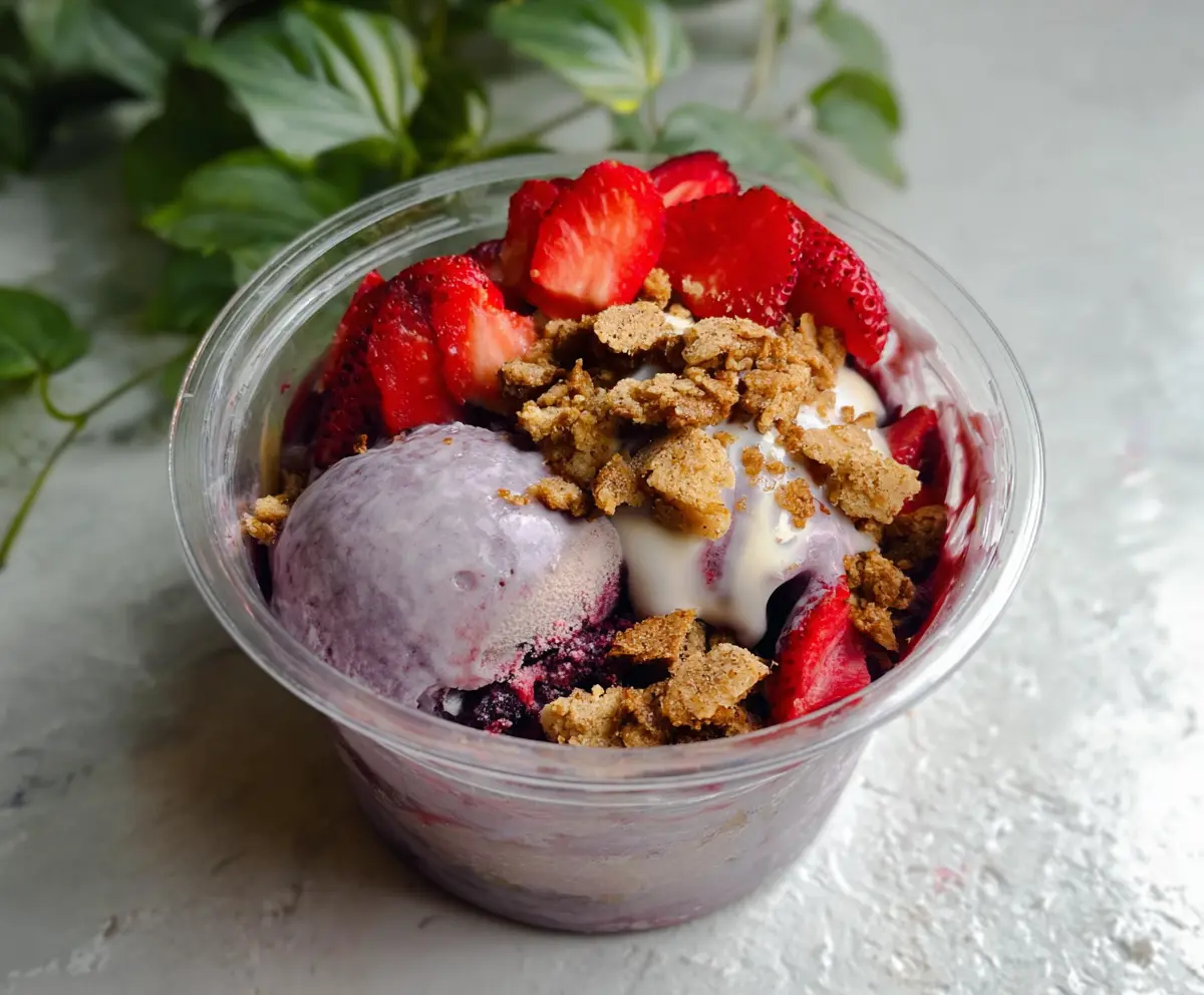 Berry Crumble Ice Cream